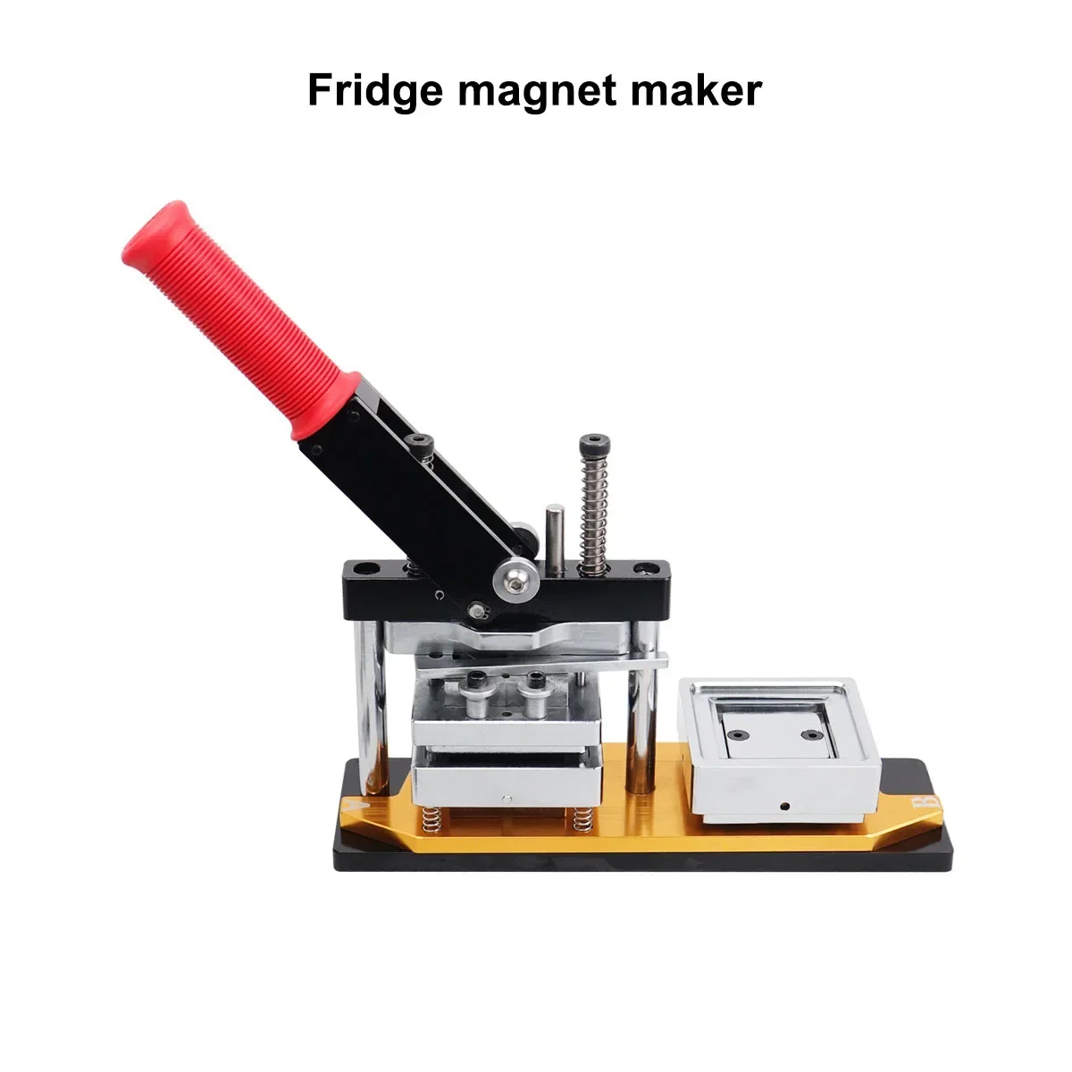 80X53mm Magnet Making Machine 50*50 Square-fridge-magnet-making-machine Hand Press 63.5X63.5mm Magnetic Machine Photo