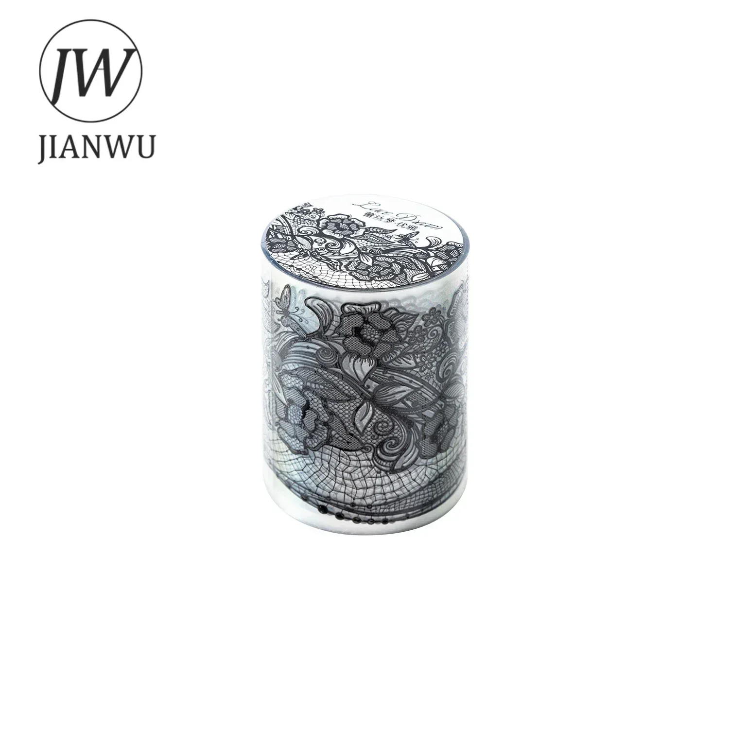 JIANWU Lace Dream Series Vintage Flower Pattern Landscaping Material Collage PET Tape Creative DIY Journal Stationery