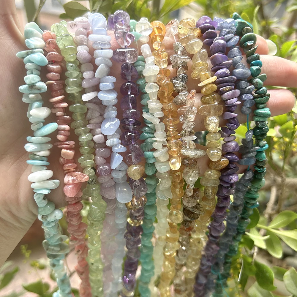 Natrural Irregular Chips Beads 5mm-10mm,Citrine,Fluorite,Moonstone,Apatite,DIY Bracelet/Necklace For Fashion Jewelry Making
