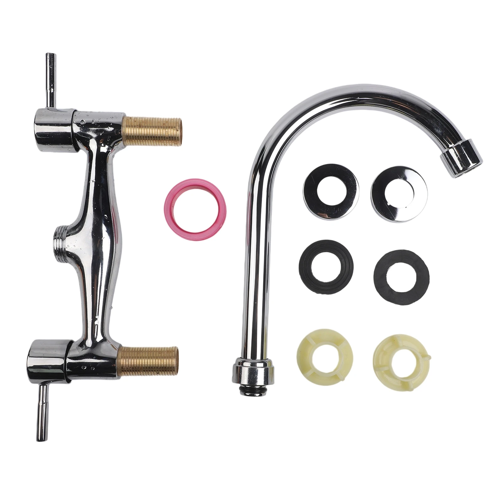 

Двухрычажный смеситель для раковины с отверстиями для установки, применимый для умывальников, комплект смесителей с рычажным управлением, содержимое упаковки применимо к указанным моделям.