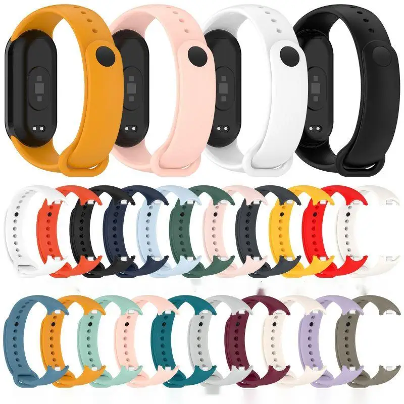 Силиконовый ремешок для смарт-часов Xiaomi Mi Band 9 8