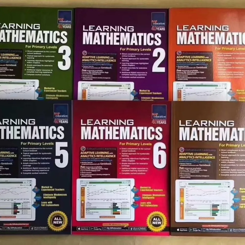 1 Book Sap Learning Mathematics Book Grade 1-6 Children Learn Math Books Singapore Primary School Mathematics Textbook
