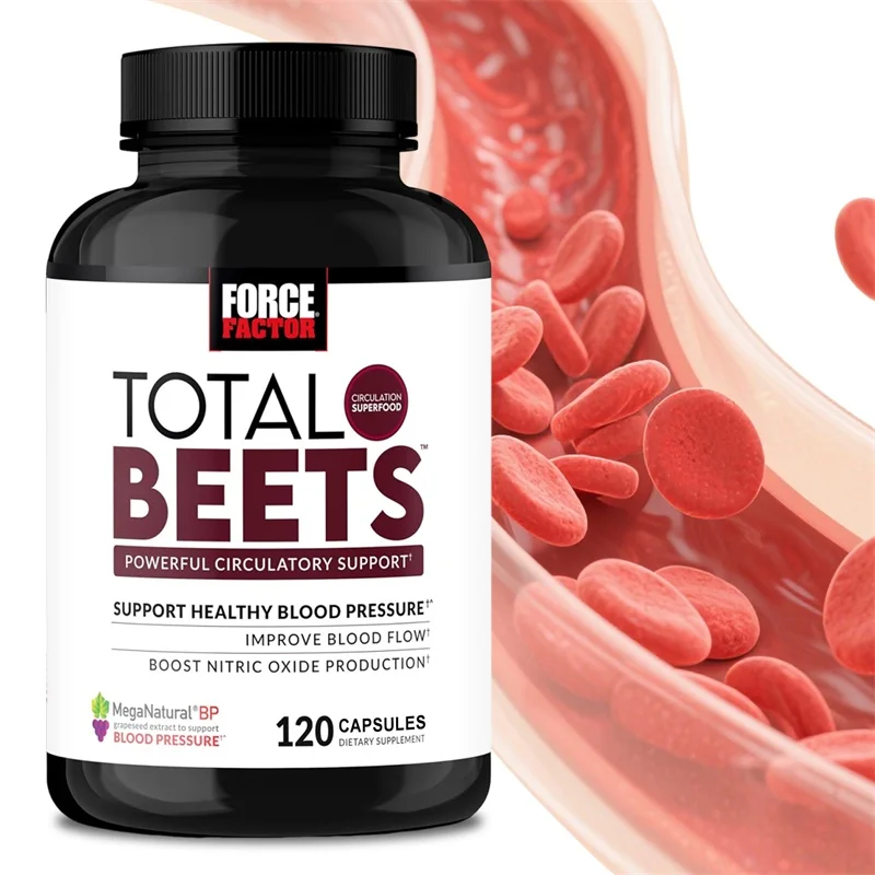 Total Beets Blood Pressure Support Supplement - Improves Blood Flow, Enhances Endurance and Physical Strength