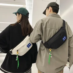 Nieuwe Japanse eenvoudige herenborsttas Trendy gepersonaliseerde paar satchel Sport Veelzijdige rug Messenger Bag Fanny Pack
