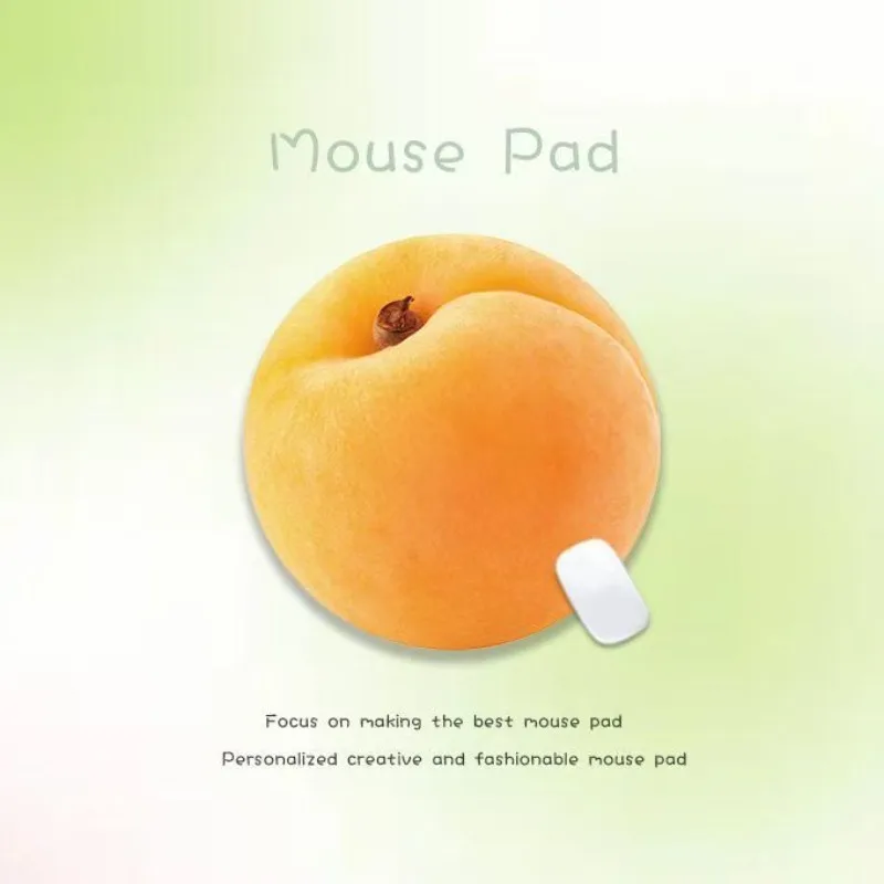 夏シミュレーションフルーツマウスパッドラウンド HD プリントかわいいゴム滑り止め洗える高品質コンピュータゲームアクセサリー耐久性