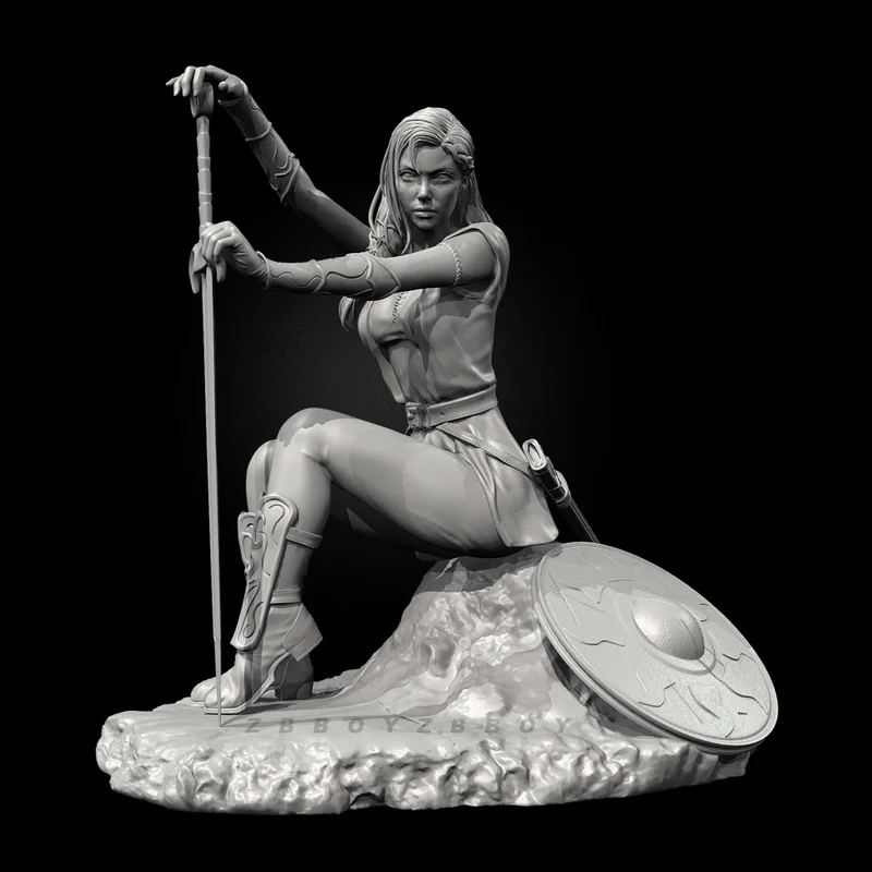 

30 мм 40 мм 65 мм Сири Женский Фехтовальщик Смола Модель Рисунок GK Микро Миниатюрная 3D Печатная Белая Модель Игрушки В Разобранном Неокрашенном