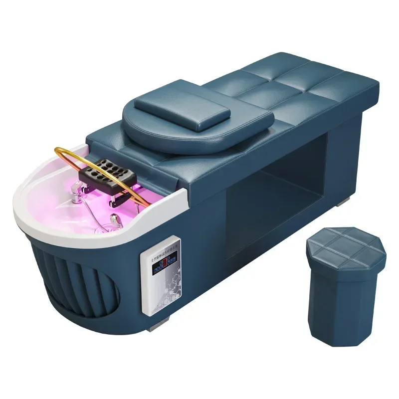 

A High-End Fashion Shop Head Treatment Bed Beauty Massage Hair Saloon Dedicated Water Circulation Integrated Shampoo Chair
