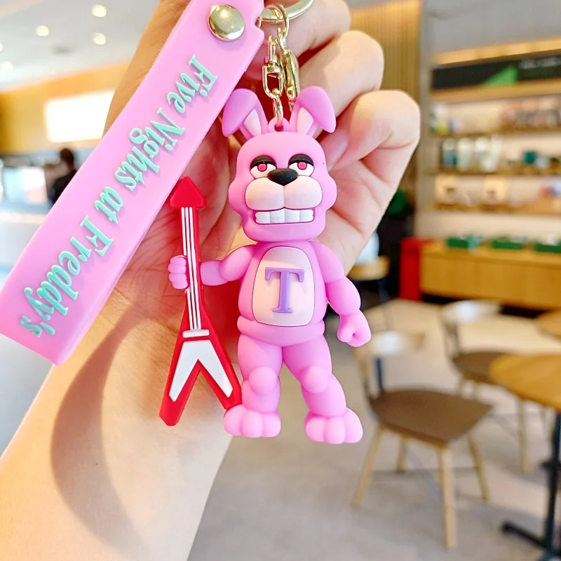 Wholesale Cartoon Game Fnaf Freddy's Fazbear Bear Doll Model Toys Keychain Five Nights Freddy Keychain For Kid Christmas Gifts