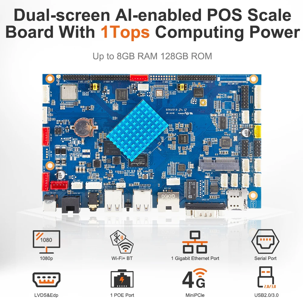 Imagem -02 - Liontron Rockchip Rk3568 Quad-core Tela Dupla Novo Incorporado Industrial Desenvolvimento de Código Aberto Android Linux Braço Som Placa Núcleo