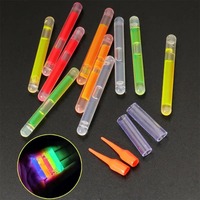 10PCS Fireflies 4.5*40mm for Fishing Float Fluorescent Lightstick Light Night Rod Lights Tool Bright Dark Colored Glow Stick