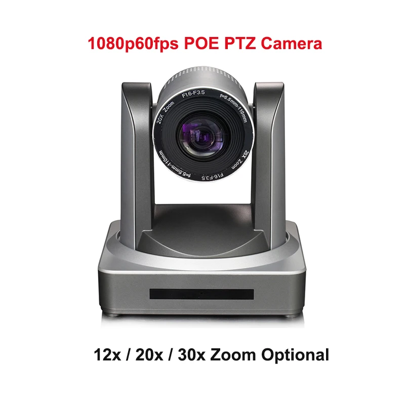 

2MP 1080P 60/50fps 12x 20x 30x Zoom HD Video Conference PTZ POE IP Camera SDI HDMI LAN USB2.0 Output For Church Broadcasting