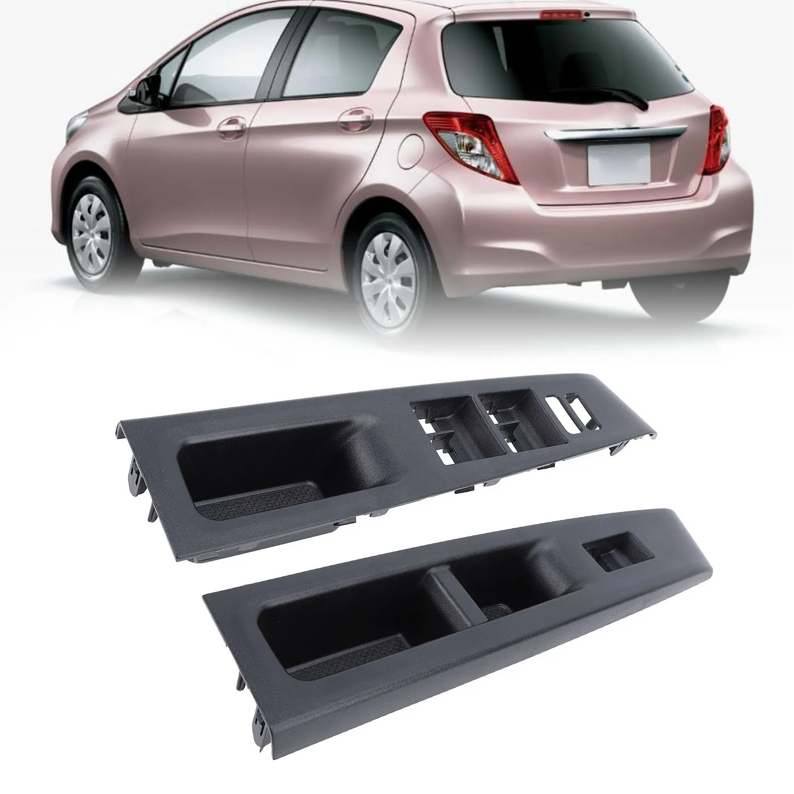 

Door Window Switch Cover Front Armrest Upper Panel Right Hand Drive Side Ergonomic Door Window Switch Bezel Cover for Yaris Vitz