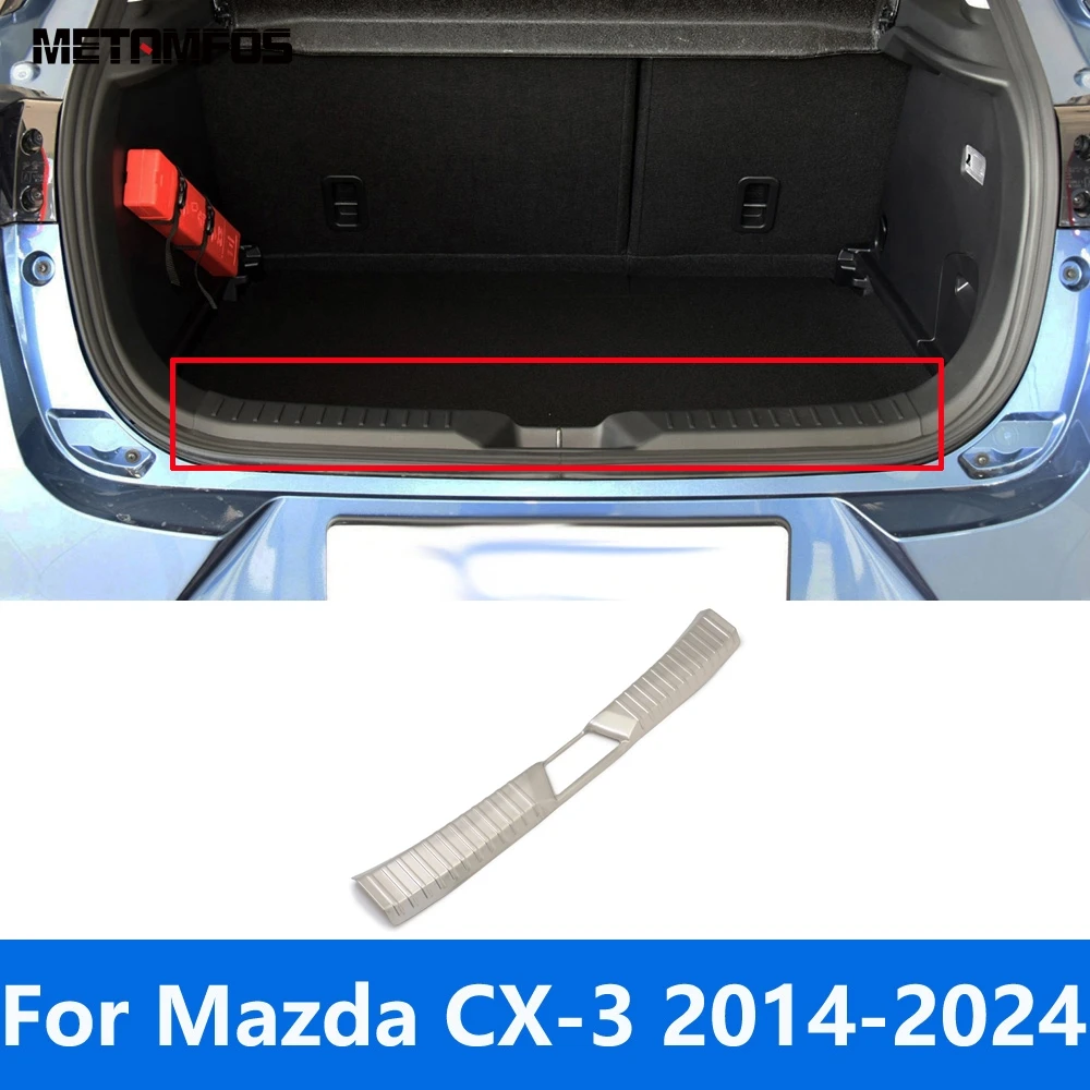 

Для Mazda CX-3 CX3 2014-2022 2023 2024 интерьерный задний багажник, бампер, подножка, задняя дверь, накладка на порог, автомобильные аксессуары