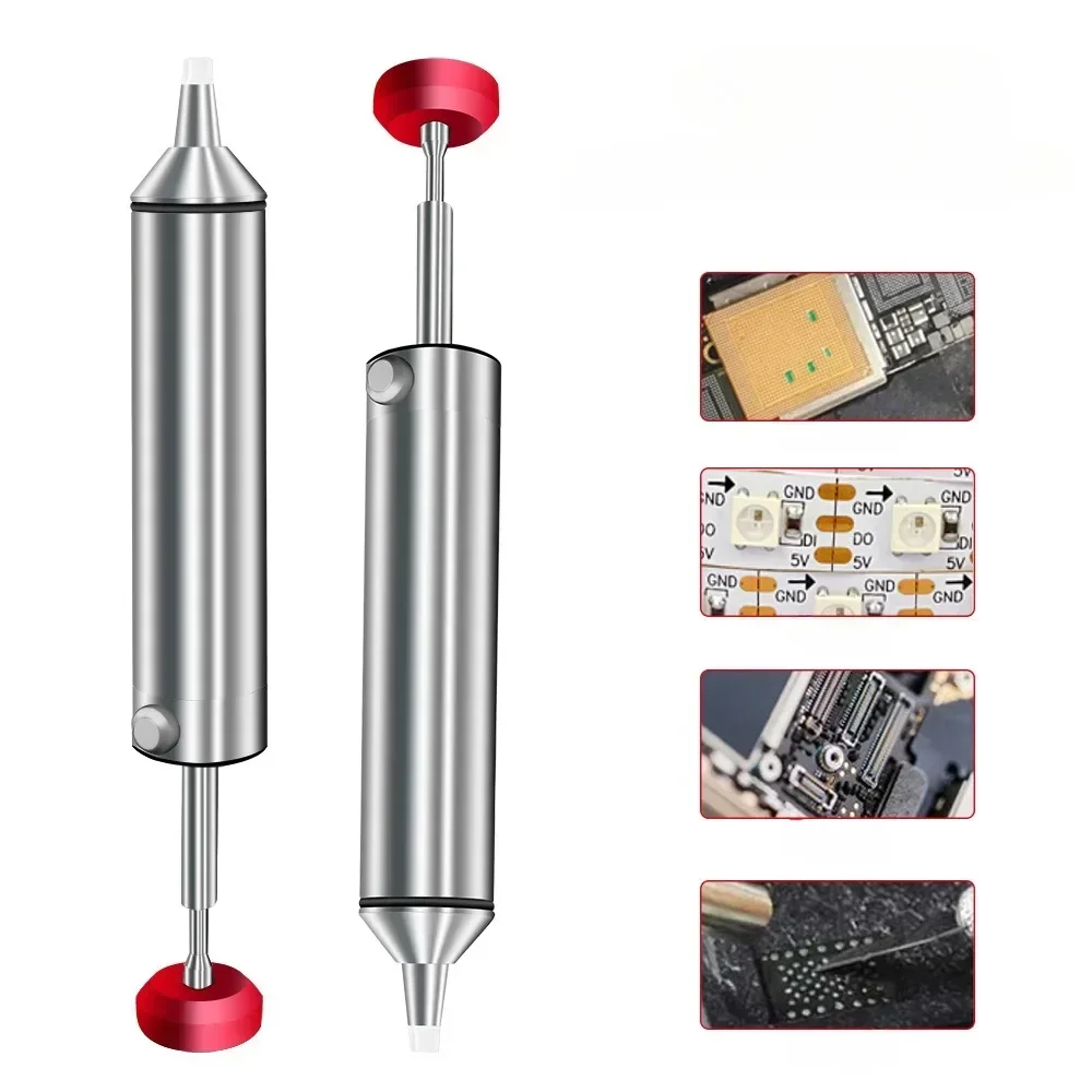 2024 New Aluminum Powerful Desoldering Pump Suction Tin Gun Soldering Sucker Pen Removal Vacuum Solder Iron Welding Repair Tool