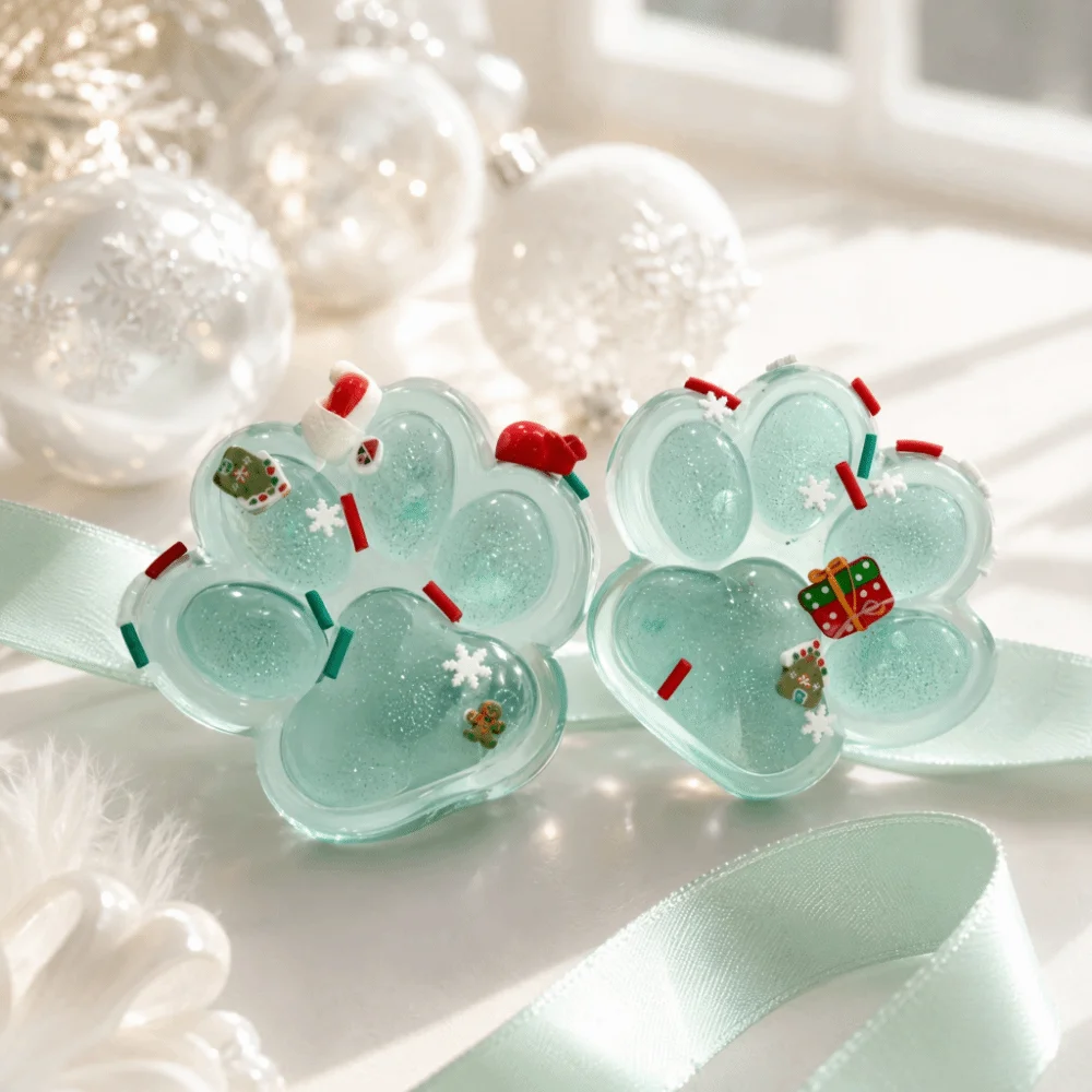 Unique Slow Rebound Cat Paw Pinch 3D Soft Sensory Fidget Ball Funny Mini Squeeze Christmas