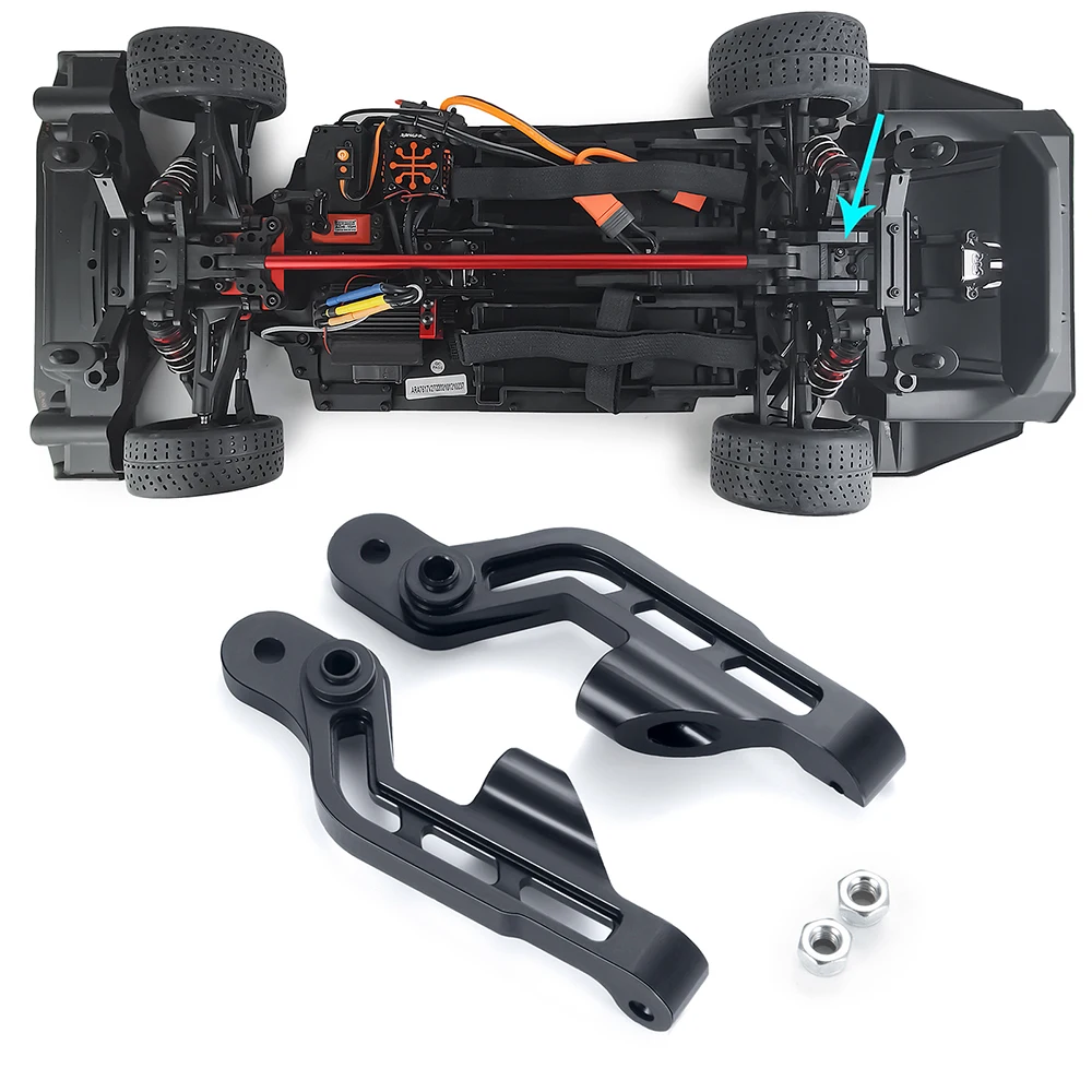 AXSPEED Rear Support Frame Chassis Body Post Support Mounts for LIMITLESS FELONY INFRACTION V2 6S 1/7 RC Car Upgrade Parts