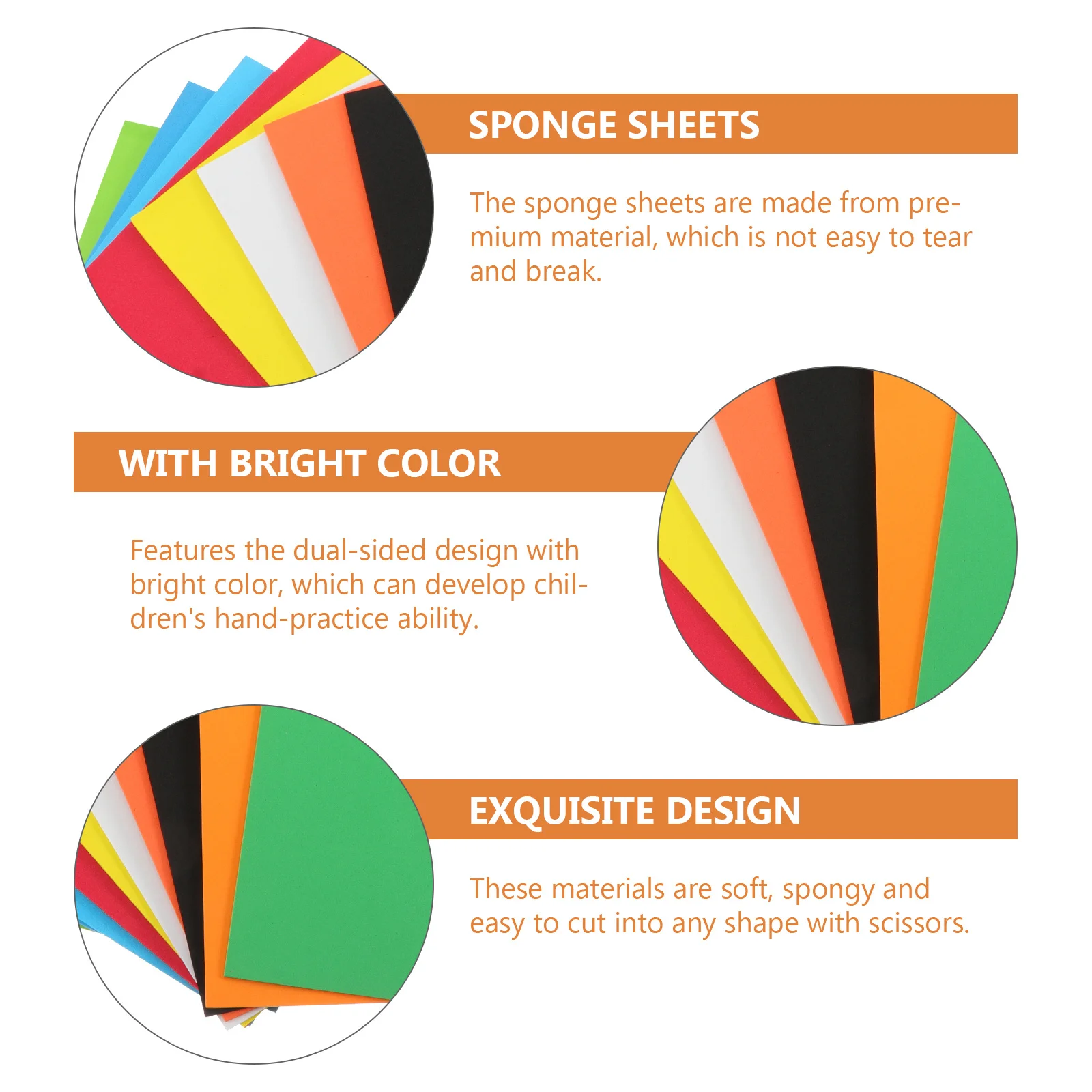 

30 Sheets Colorful DIY Foams Paper Dual Sided Design Hand Practice Ability Ideal for Beginners Experienced Crafters