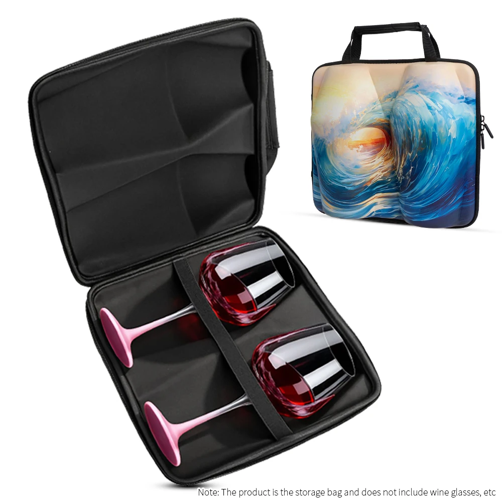 

Сумка для хранения бокалов для вина Zalto Sy, чехол для хранения бокалов для вина на высоких ножках, портативная жесткая защитная коробка из ЭВА для путешествий