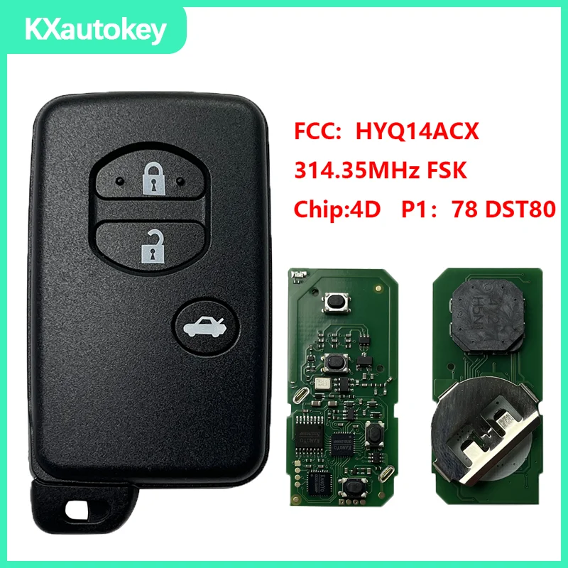 

KXK034002 For Subaru BRZ WRX STi Forester FCCID-HYQ14ACX High Matching Keyless Entry Push Start Key For Subaru