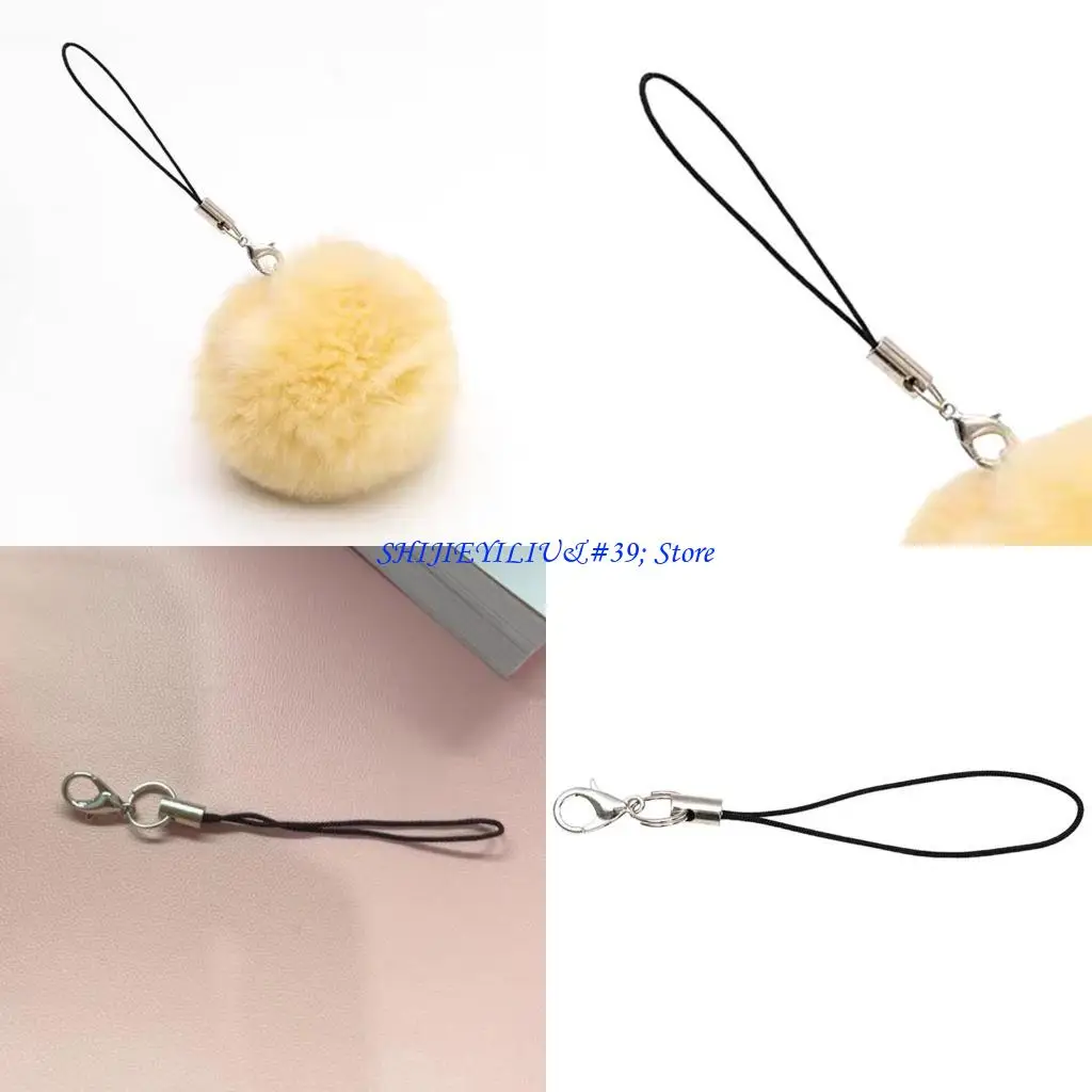 E21F Durable DIY Phone Lanyard Polyester Phone Charm Carabiner Wrist Lanyard Suitable for MP4 Players and DIY Projects