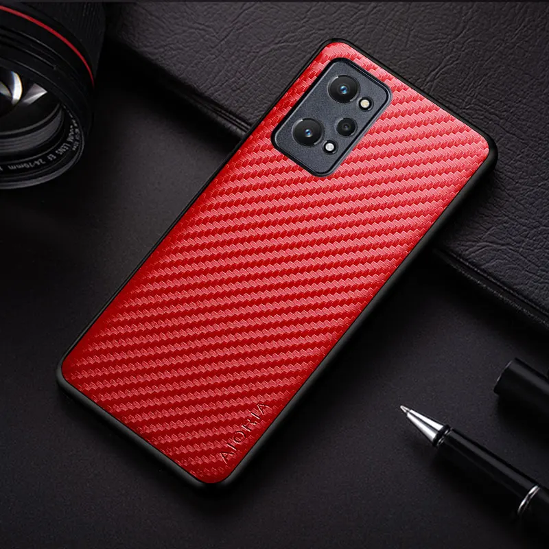 Carbon Fibre texture Phone Case for Oppo Realme GT Neo 2 Neo2 5G Fashion Design Soft Back Cover for Oppo Realme GT2 Pro Case