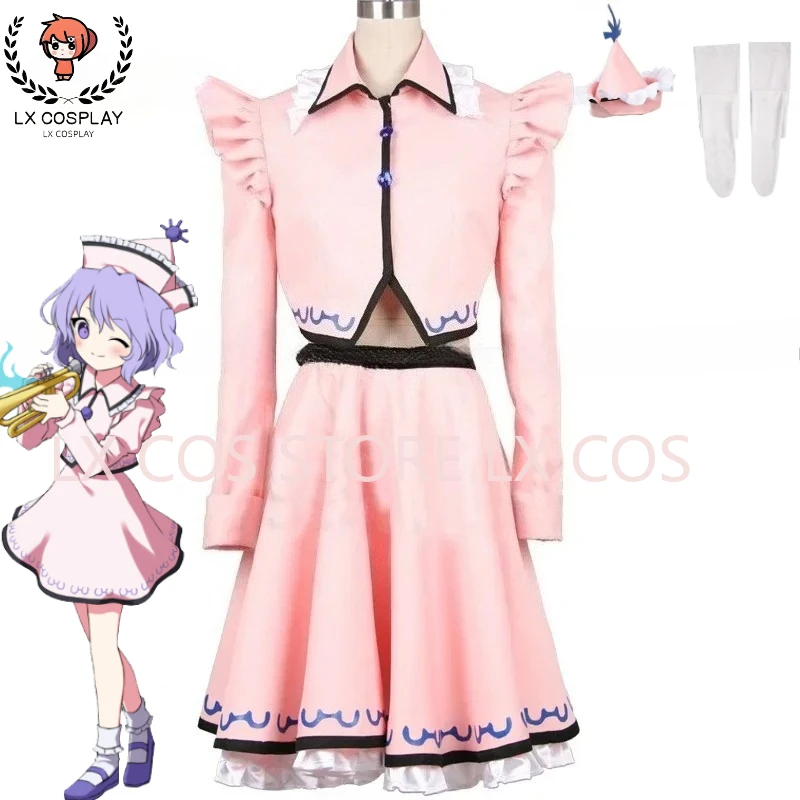

Anime Touhou Project Toho Project Shrine Maiden Perfect Cherry Blossom Lunasa Prismriver Pink Cosplay Costume