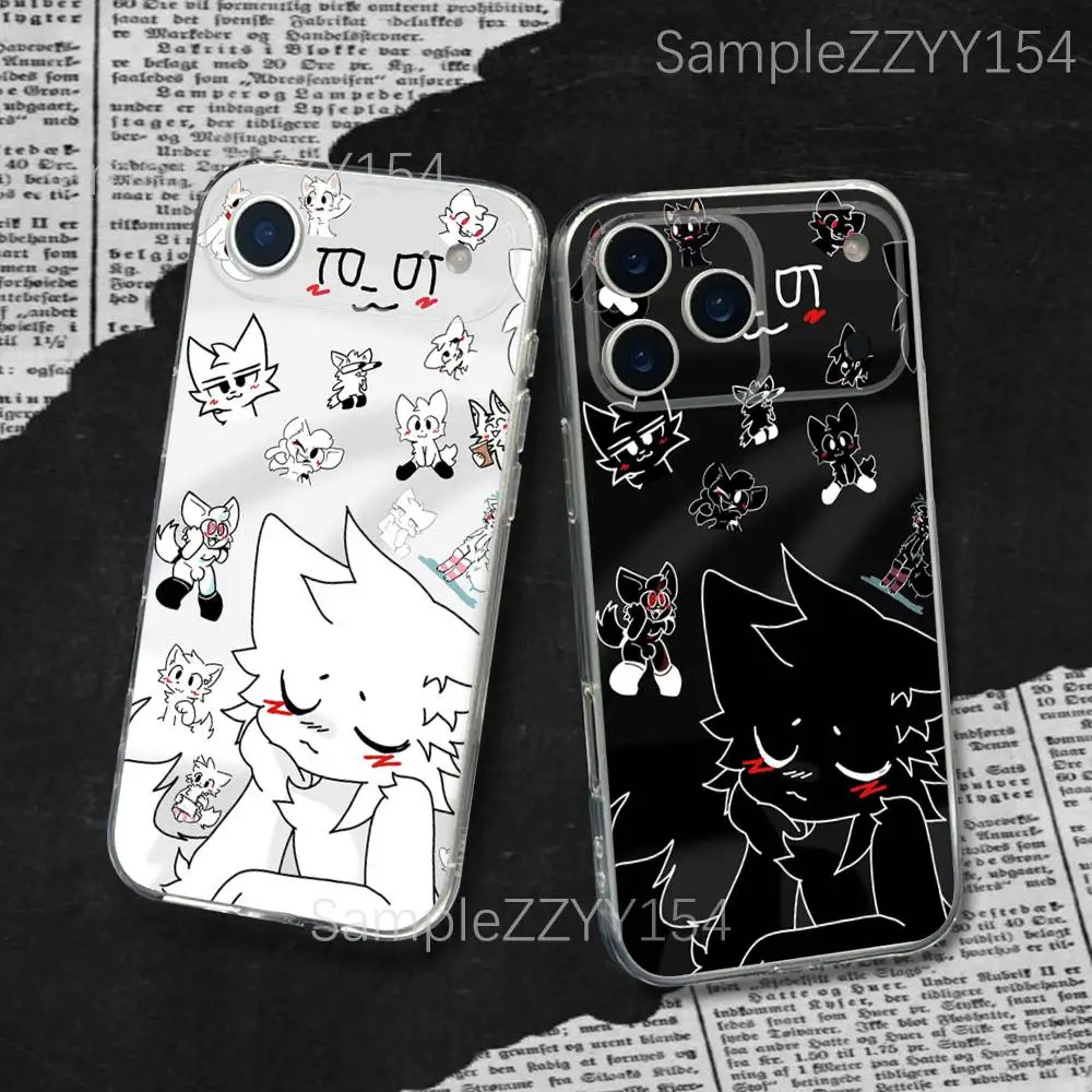 

Boykisser Cat Phone Case For iPhone 17,16,15,14,13,12,11 Pro,Max,Plus,X,XS,XR,SE4,E Mini Transparent Soft Cover