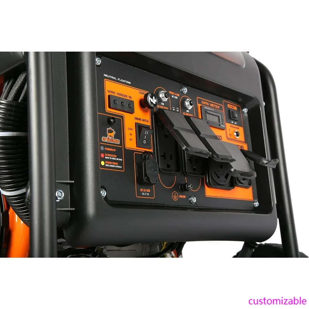 

RV and Transfer Switch Compatible 8750-Watt Electric Start Open Frame Inverter Generator with 120V/240V and Carbon Monoxide Shut