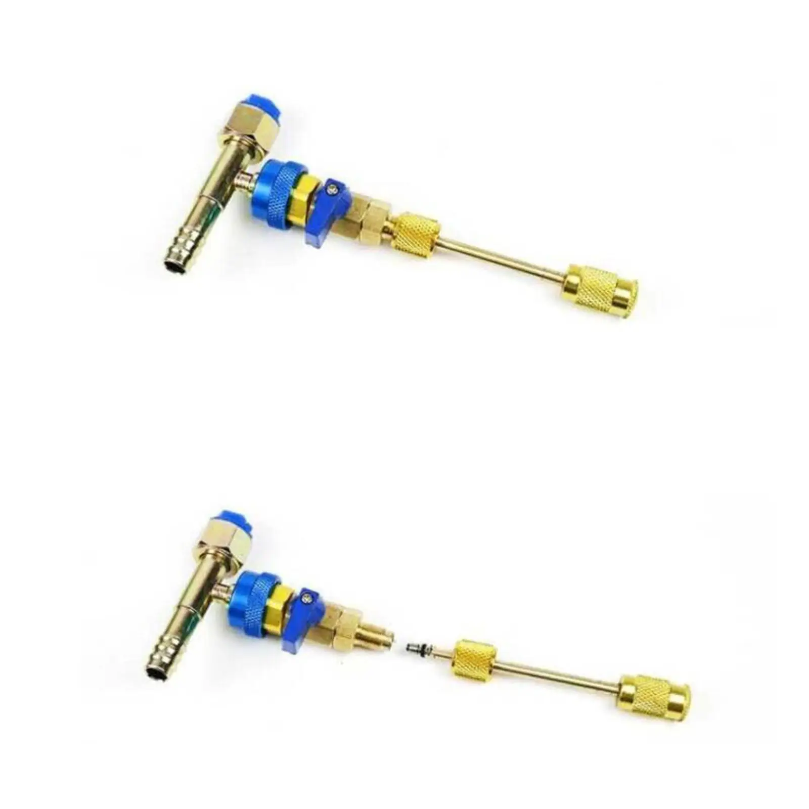 

Valve Core Remover Brass Tool Set Air Conditioner Installation Kit Leakproof for Automotive AC R134A R1234YF