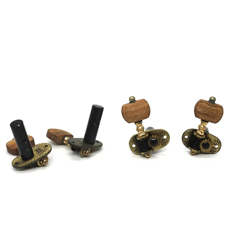 

Hooqu New Design Wood Head Tuner Knob Guitar Tuner Ukulele Tuning Pegs For String Instruments