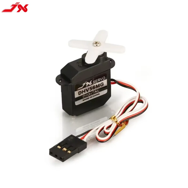 JX PDI-DHV56MG 1.2 กก.แรงบิด Coreless มอเตอร์ HV เกียร์โลหะ 5.6g DC4.8 ~ 7.4V Servo สําหรับ RC FIXED-Wing เครื่องบินรถแขนหุ่นยนต์