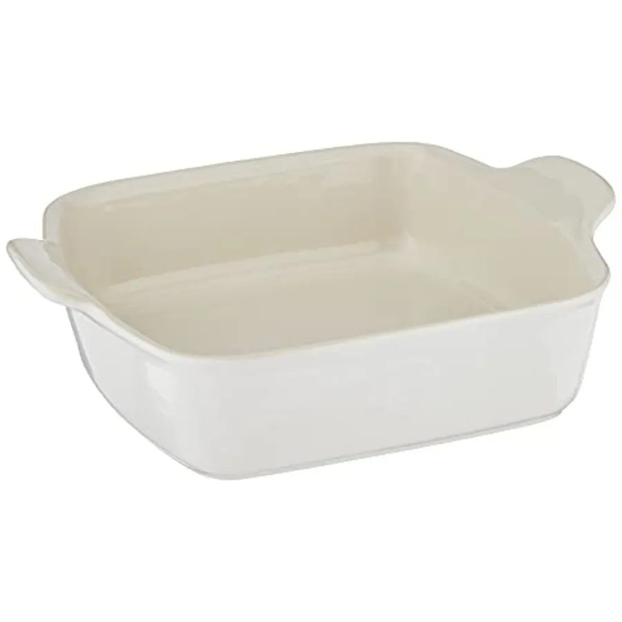 

Керамическая форма для выпечки 8x8 дюймов - коллекция Modern Classics, белая, прочная и стильная, для выпечки и подачи блюд.