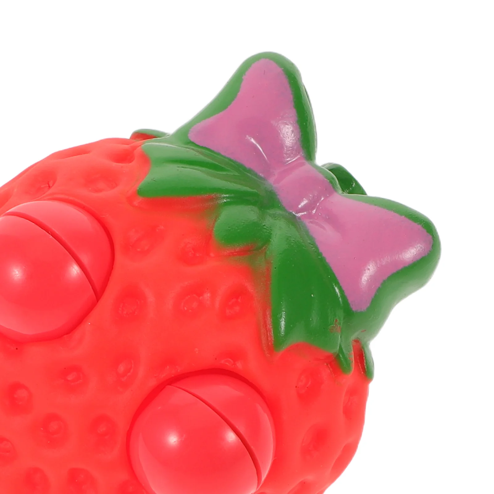 4 pezzi adorabili a forma di fragola spremere antistress ufficio decorazione della casa giocattoli di fragole compatti leggeri e portatili