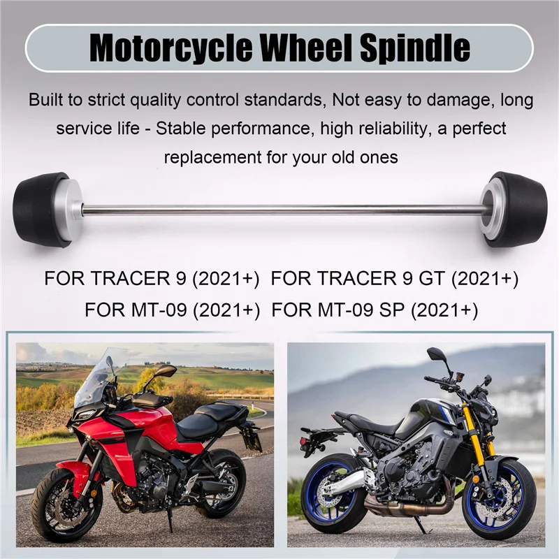 

NEW-Motorcycle Wheel Spindle Wheel Spindle For MT-09 For MT-09 MT09 Tracer 9 Motorcycle Parts Wheel Spindle