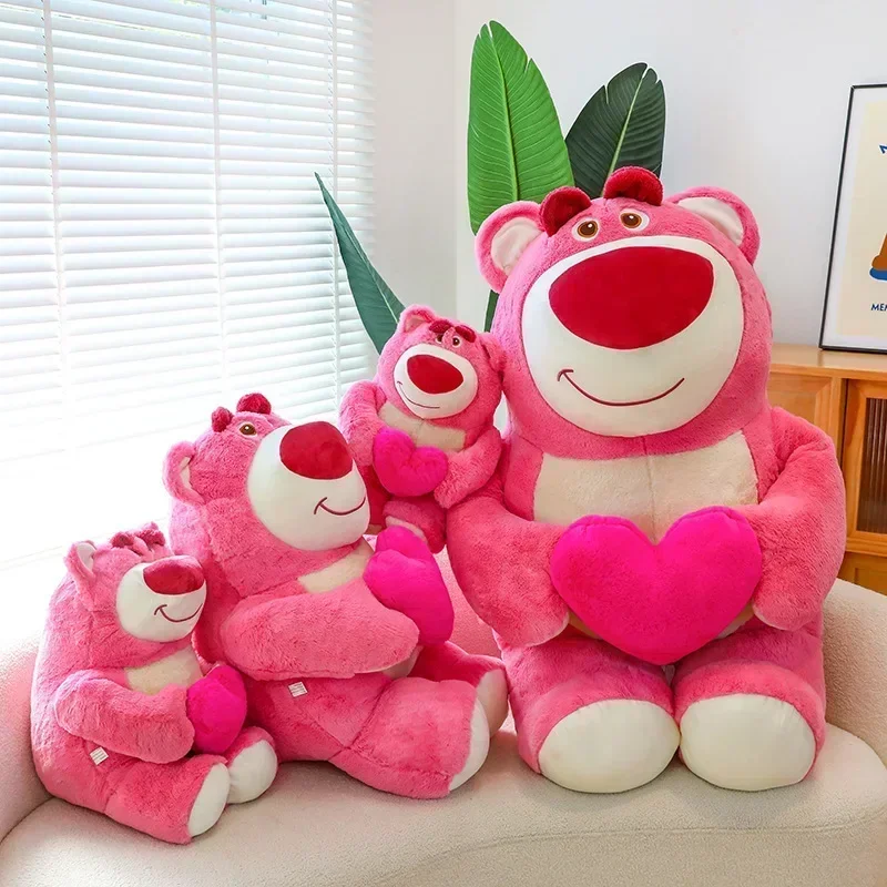 100cm Large Big Size Disney Lotso Hug Anime Plush Stuffed Doll Room Plushies Pillow Cute Ornaments Children's Holiday Gifts