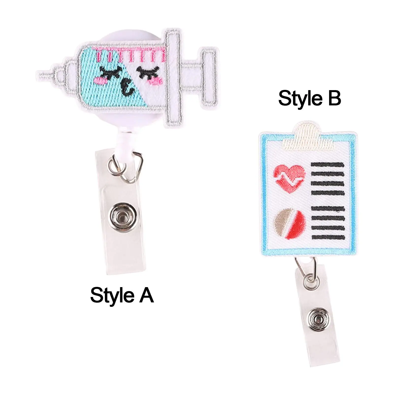 Retractable ID Badge Holder, Badge Reel, Multipurpose Funny Telescopic Rope