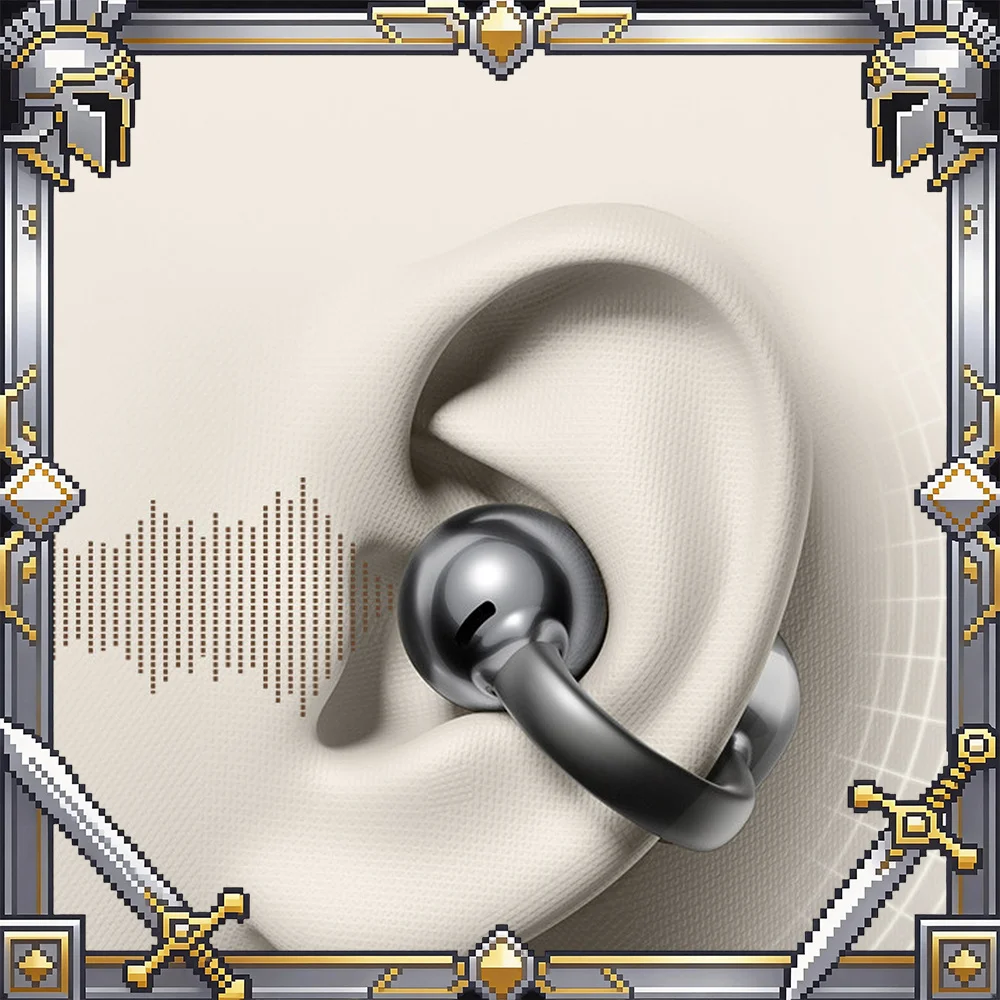 AIGO CQ16 Open-Ear Clip-On Wireless Bluetooth Earbuds for Sports For Gifts