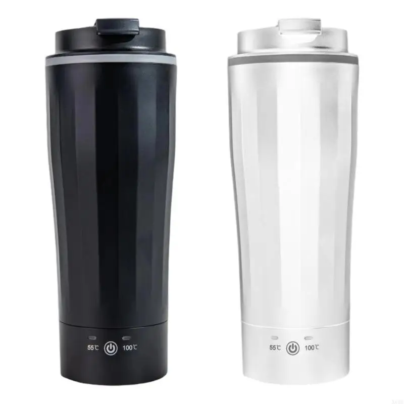 X6HF Double Car Beverage Warmer 304 Stainless Steel Heated Travel Mug Leakproof Design For Coffee Hot Drinks