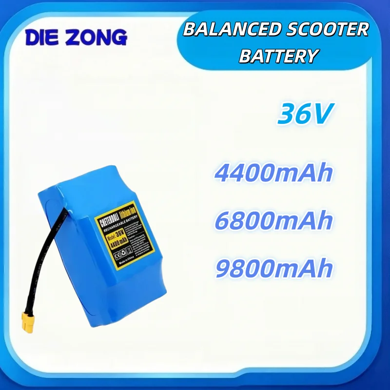 Fast Shipping New 36V Lithium Ion Battery Pack 4400mAh for Electric Self Balancing Scooter HoverBoard Unicycle 10S2P 36V Battery