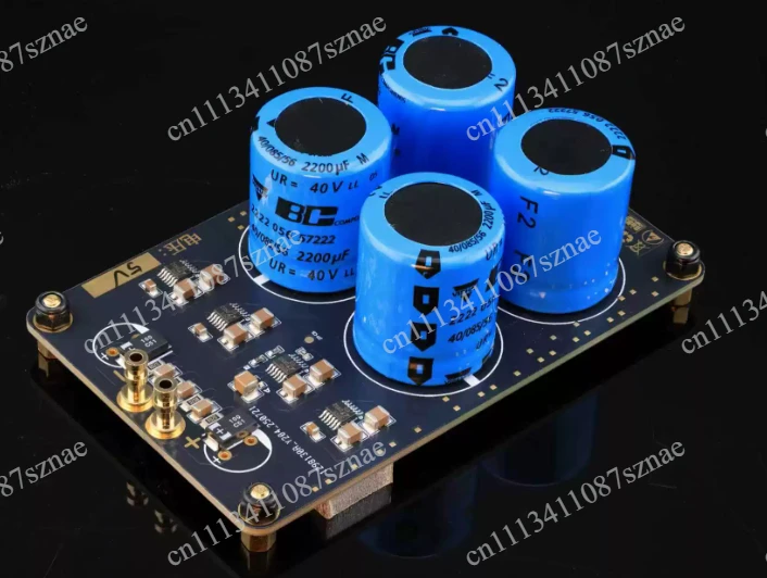 Quad Parallel LT3045 Linear Power Supply 2A Output, Ultra-Low Ripple High PSRR Performance PCB Board for Audio DAC Am