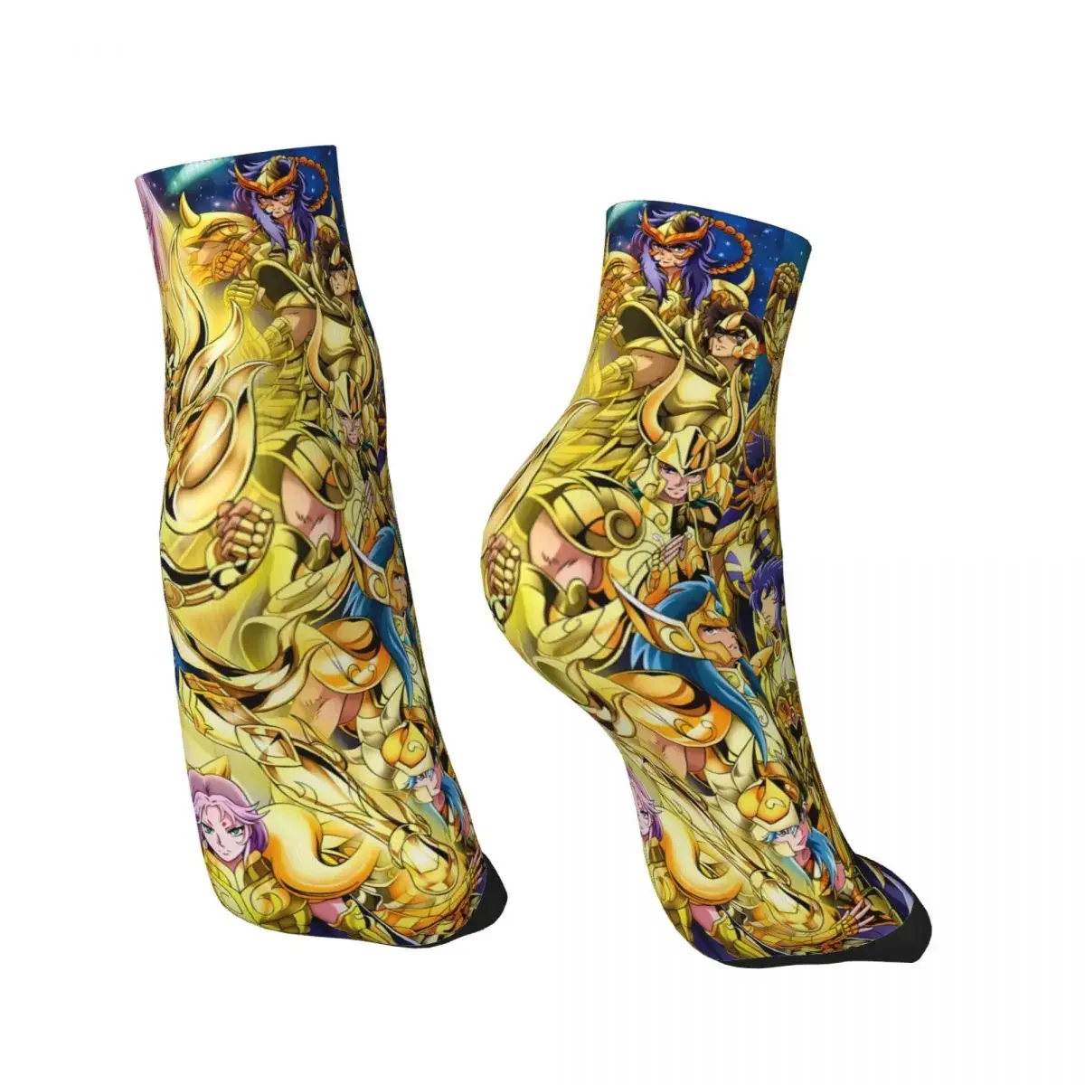 Fashion Saint Seiya Anime Ankle Socks Male Mens Women Summer Stockings Polyester