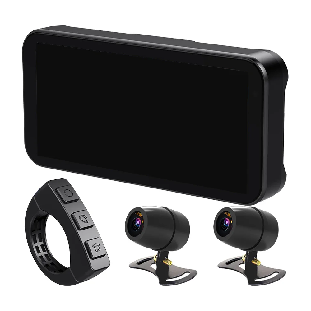 MEKEDE 6,25 zoll Tragbare Motorrad Navigation IP67 Wasserdichte Drahtlose Carplay Android Auto BT TF DVR Stick Recorder Moto Monit – Detail 15