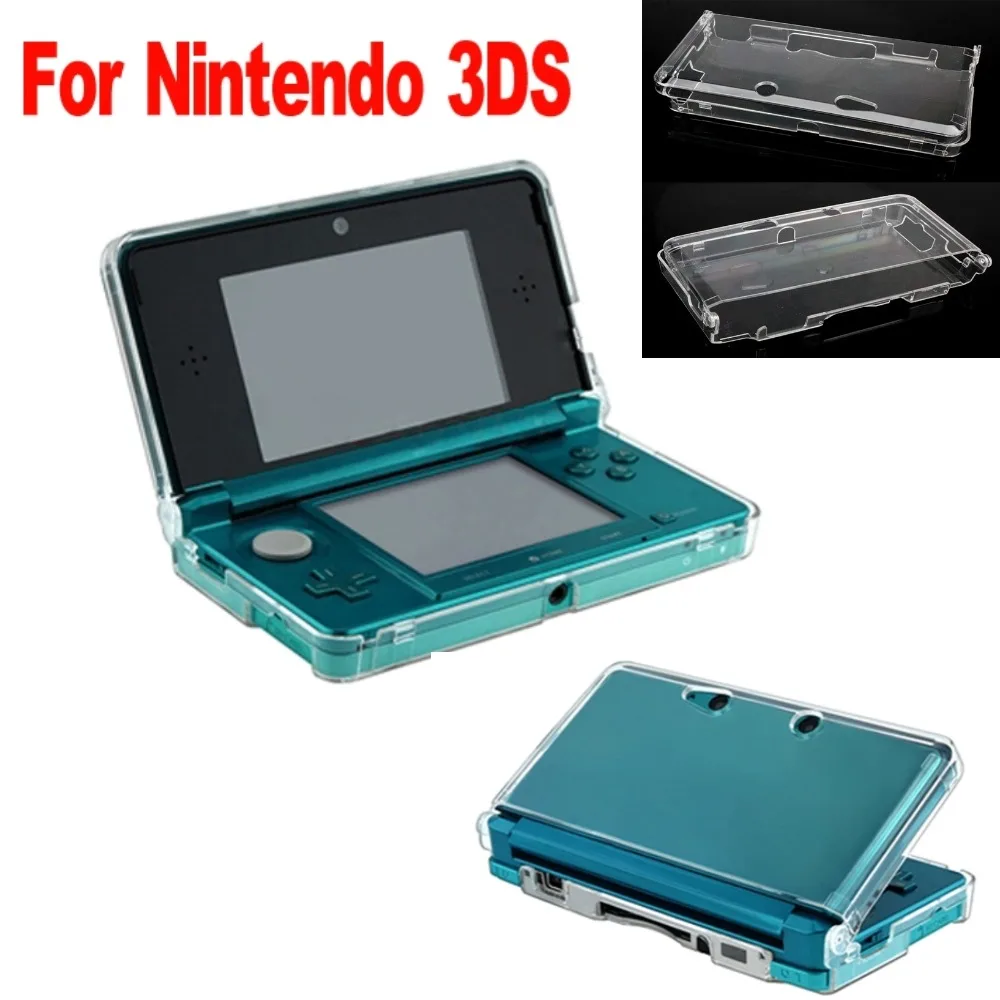 Crystal Clear Hard Skin Case Cover for Nintendo 3DS NS 3DS Console Complete Protection Plastic Gaming Accessory Case Cover