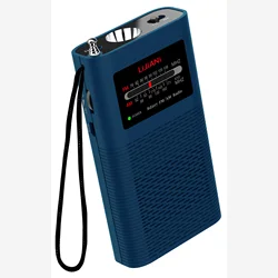 Portable Radio AM/FM/MP3 Player with Flashlight 1500mah Battery Operated, Long Antenna Best Reception,9/10K Universal