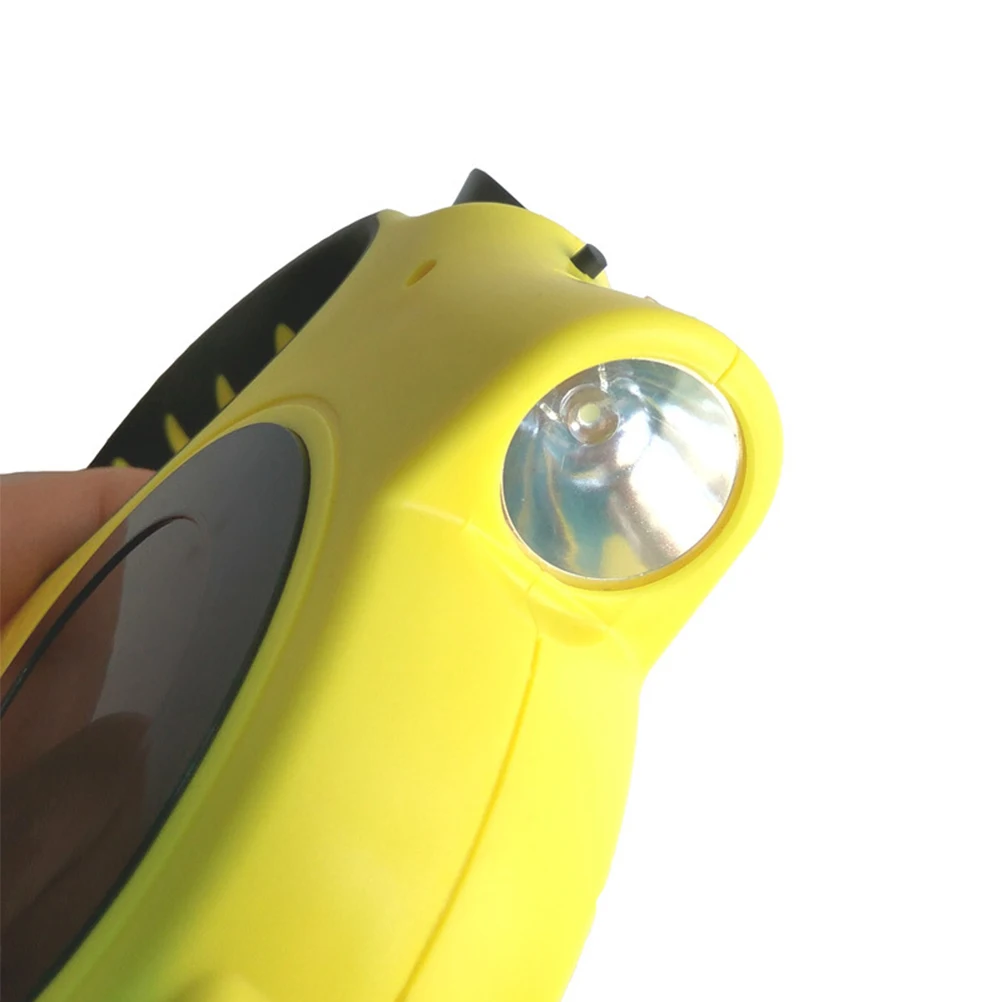 

Retractable Dog Leash Auto Stretch Belt Lock Brake -Handed Stop Large Handle Led Light Yellow For Small Medium Dogs