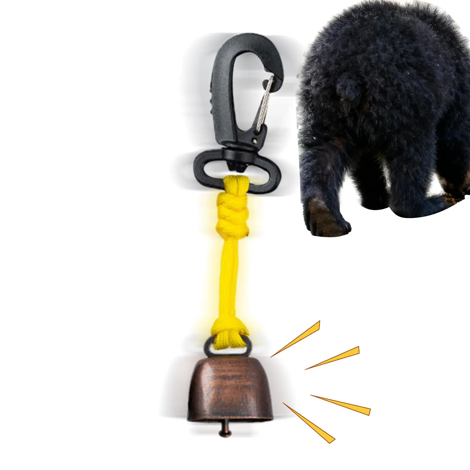 جرس الدب بصوت عالٍ لوازم السلامة في المخيمات الخارجية جرس أمان للرحلات للمشي لمسافات طويلة والصيادين والزوار أصحاب الكلاب المسافرين والمشي لمسافات طويلة #1