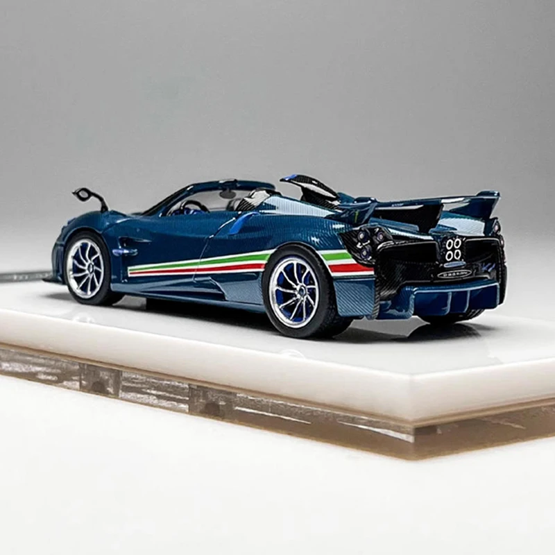 Modelo HH escala 1:64 Huayra Tricolore, coche en miniatura de aleación, juguetes para niños, colección de regalos, decoración de recuerdo para adultos, exhibición estática