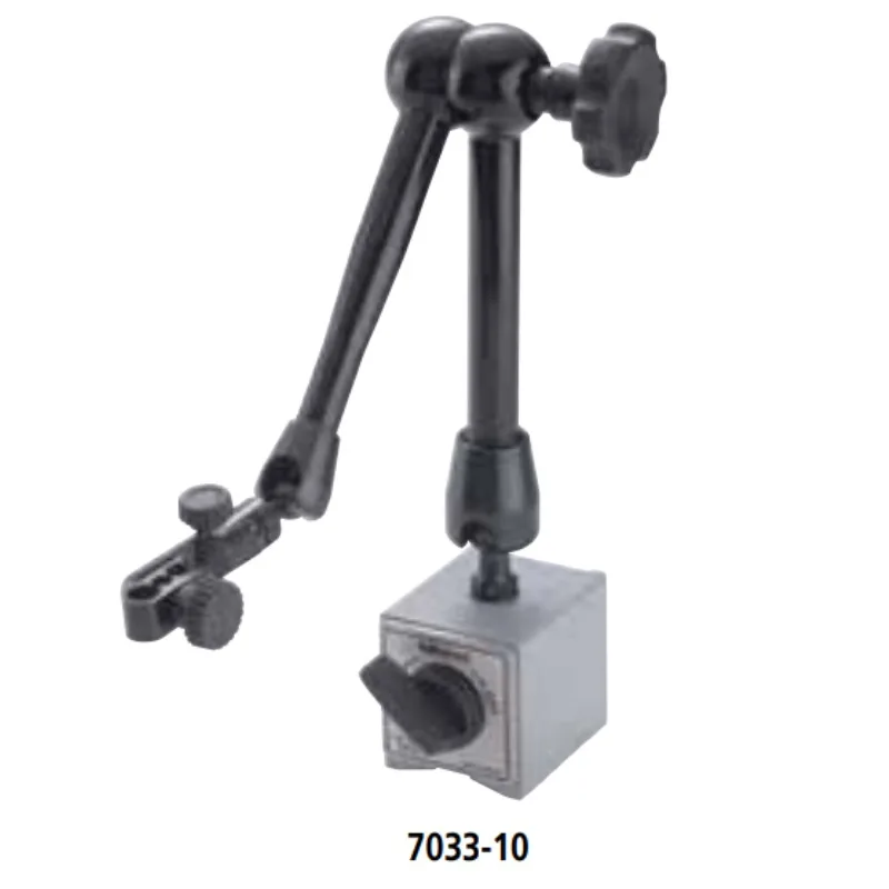 Miernik zegarowy Mitutoyo Japan Lever Magnetic Table 7031-10 z hydrauliczną podstawą magnetyczną, wysokiej jakości i precyzyjny przyrząd pomiarowy.