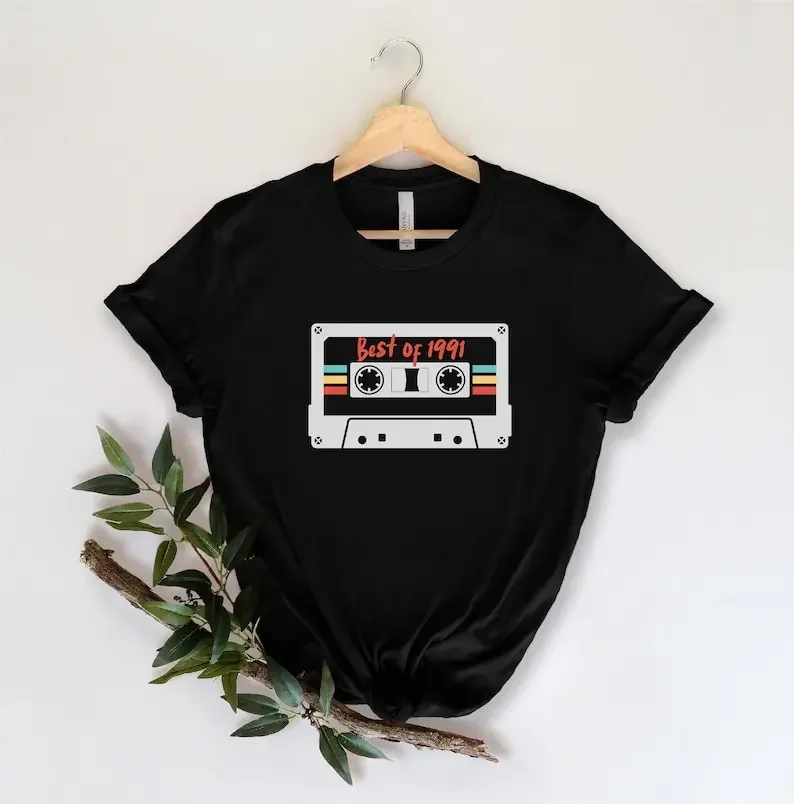 Beste Van 1991 Shirt , Vintage 1991 Shirt, 30th Verjaardag Shirt , Vintage Gift Shirt, 30th Verjaardagsfeestje, 1991 Shirt, 90Sbirthday