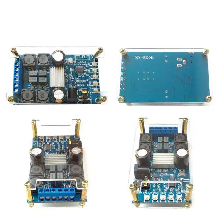 ZK-502B с корпусом без POP Sound DIY Плата цифрового усилителя Плата модуля Двухканальный 50 Вт * 2 Плата аудиоусилителя